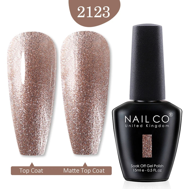 NAILCO 15ml Nail Gel Polish Red Pink Nude Soak off UV LED Long Lasting Eco-Friendly Professional Nail Beauty Salon Lacquer Varnish - She Vibess By C2P