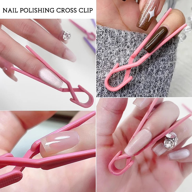 10Pcs Nail Clip Set Oil Polish Spill Proof Mixed Color Nail Art Coloring Protection Clips Manicure Tools To Prevent Leakage Off - She Vibess By C2P