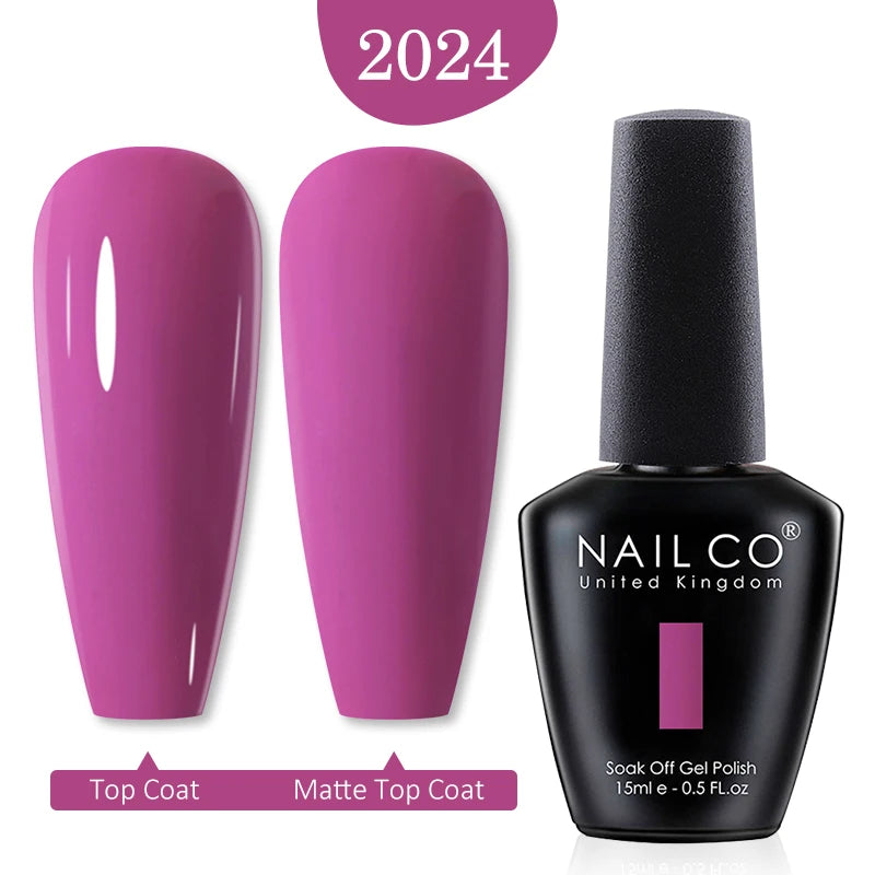 NAILCO 15ml Nail Gel Polish Red Pink Nude Soak off UV LED Long Lasting Eco-Friendly Professional Nail Beauty Salon Lacquer Varnish - She Vibess By C2P