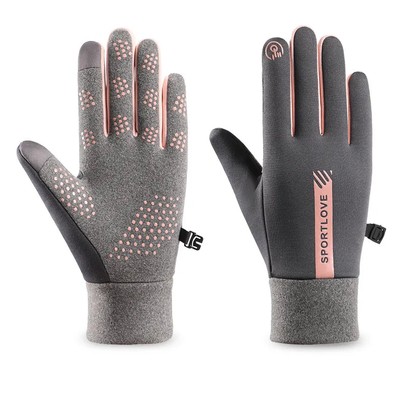 Winter Gloves Women Cycling Bike Thermal Fleece Cold Resistance Wind Waterproof Bicycle Warm Outdoor Running Skiing Mittens - She Vibess By C2P