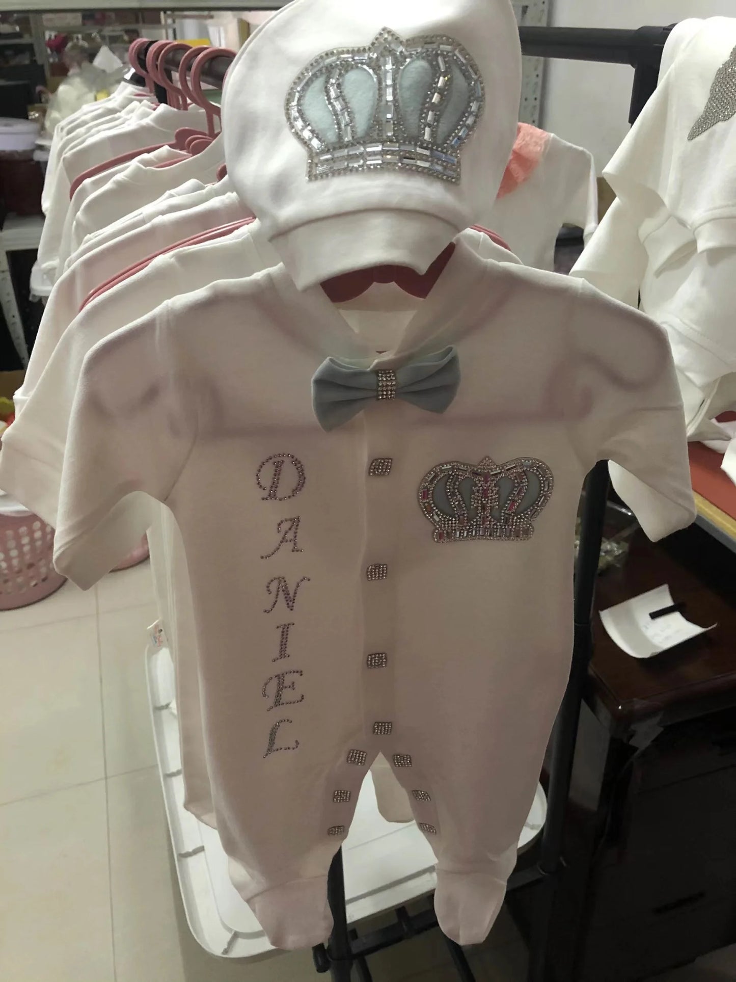 Velvet Newborn Baby Boy Outfits Blazer Vest Kids Clothing Cotton Infant Products Body Suit Shirt Pants Mittens Receiving Blanket - She Vibess By C2P