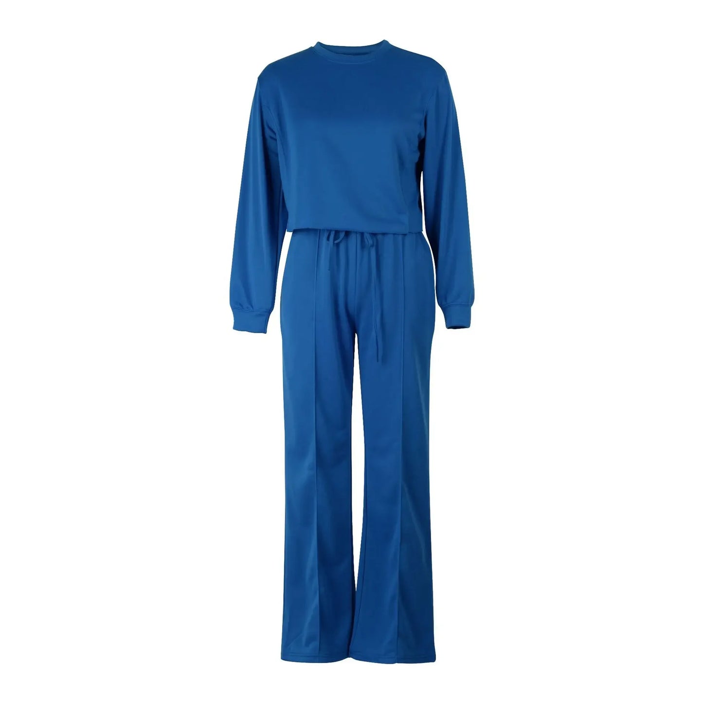 Women Clothing Sets Pullover Top+Pants 2Pcs Suits Winter Thicken Warm Outfits Solid Color Female Casual Tracksuit - She Vibess By C2P