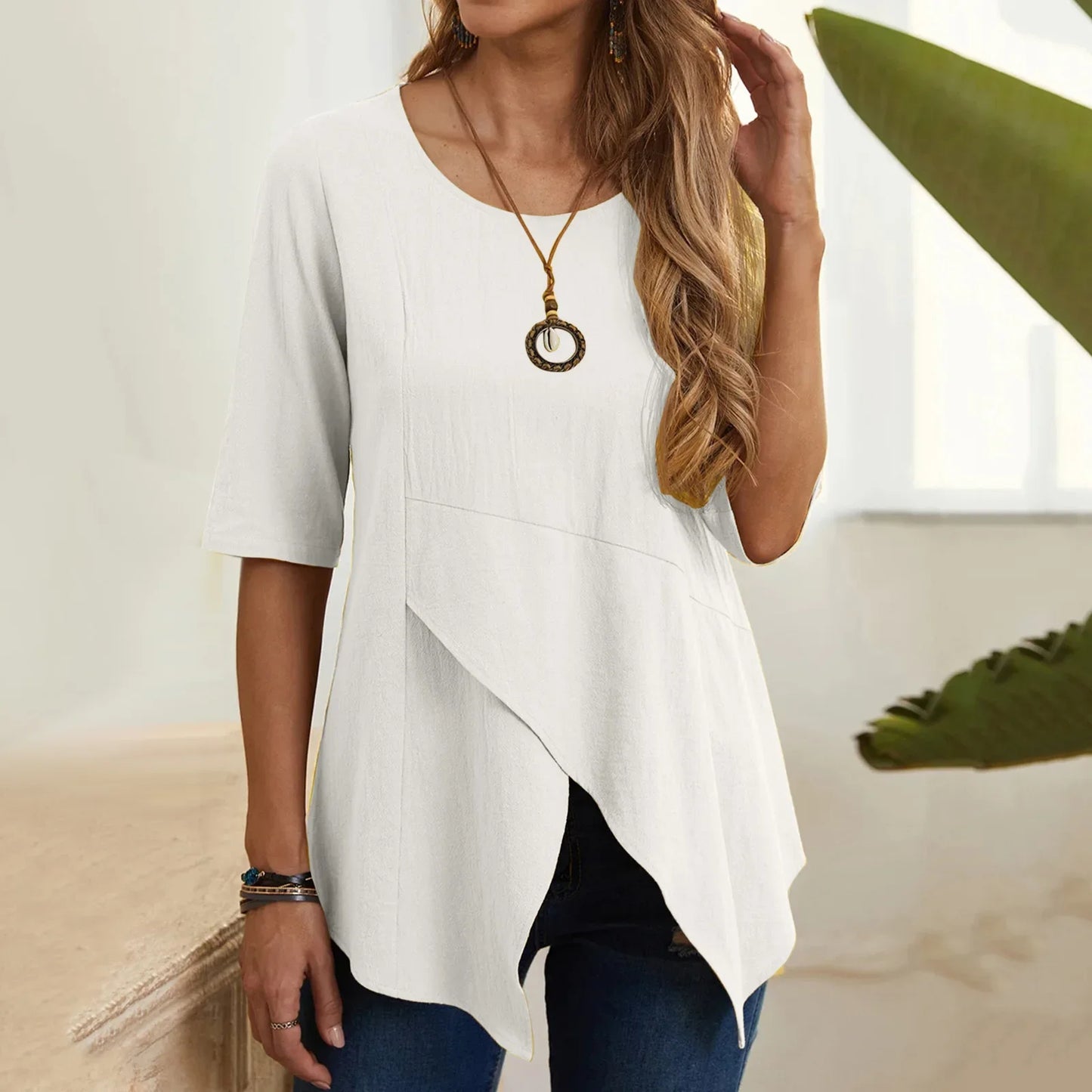 Y2k Top Vintage Tshirt Women Clothing Shirts for Women Elegant Bastet Cotton Linen Casual Tees Fashion Clothes Streetwear Loose - She Vibess By C2P
