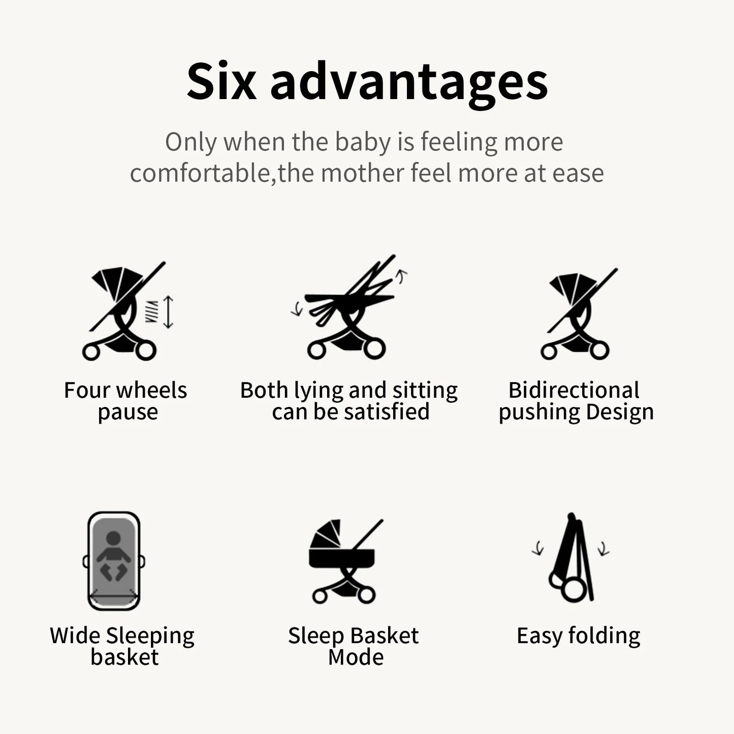 Lightweight Baby Stroller 3 in 1 Newborns Travel System Prams Multifunctional High Landscape Baby 4 IN 1 Strollers with Isofix - She Vibess By C2P