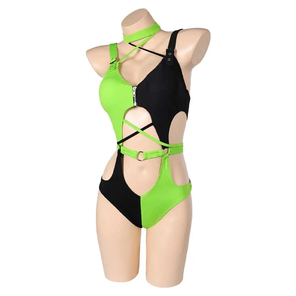 Kim Shego Cosplay Lingerie Swimsuit Costume Outfits For Women Girls Summer Sexy Fantastic Beach Swimwear Halloween Carnival Suit -I’m Over 21 - She Vibess By C2P