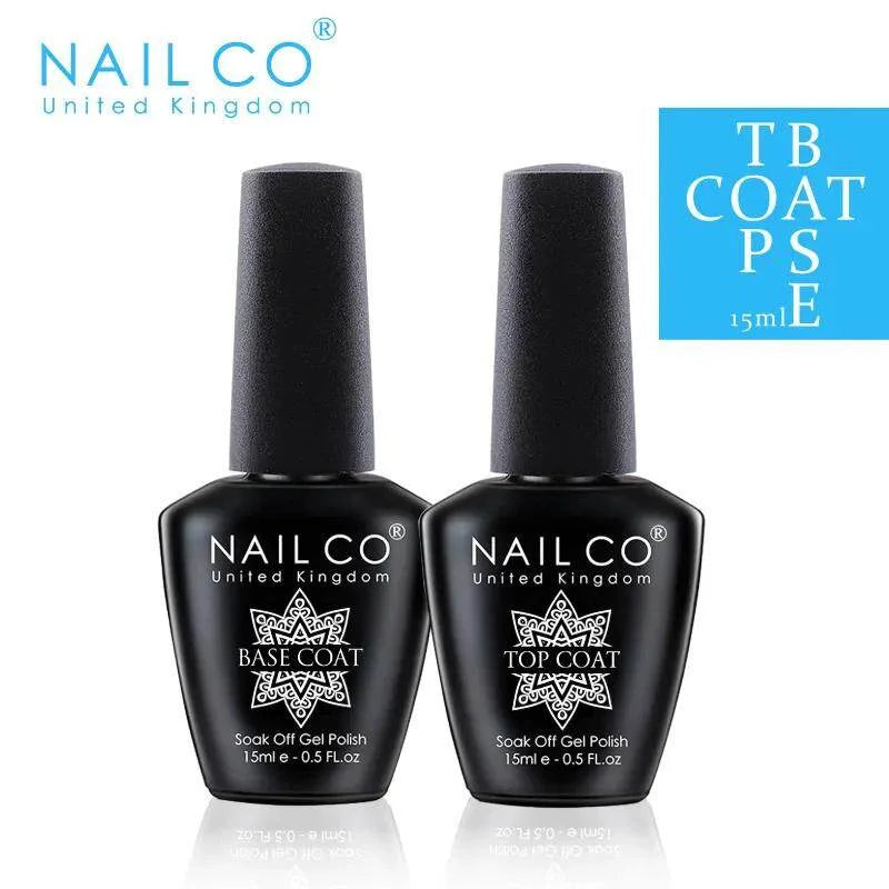 NAILCO 15ml Top Coat Base Coat Gel Nail Primer Gel Remover Nail Art Semi Permanent Lacquer Varnish Hybrid Nail Supplies - She Vibess By C2P