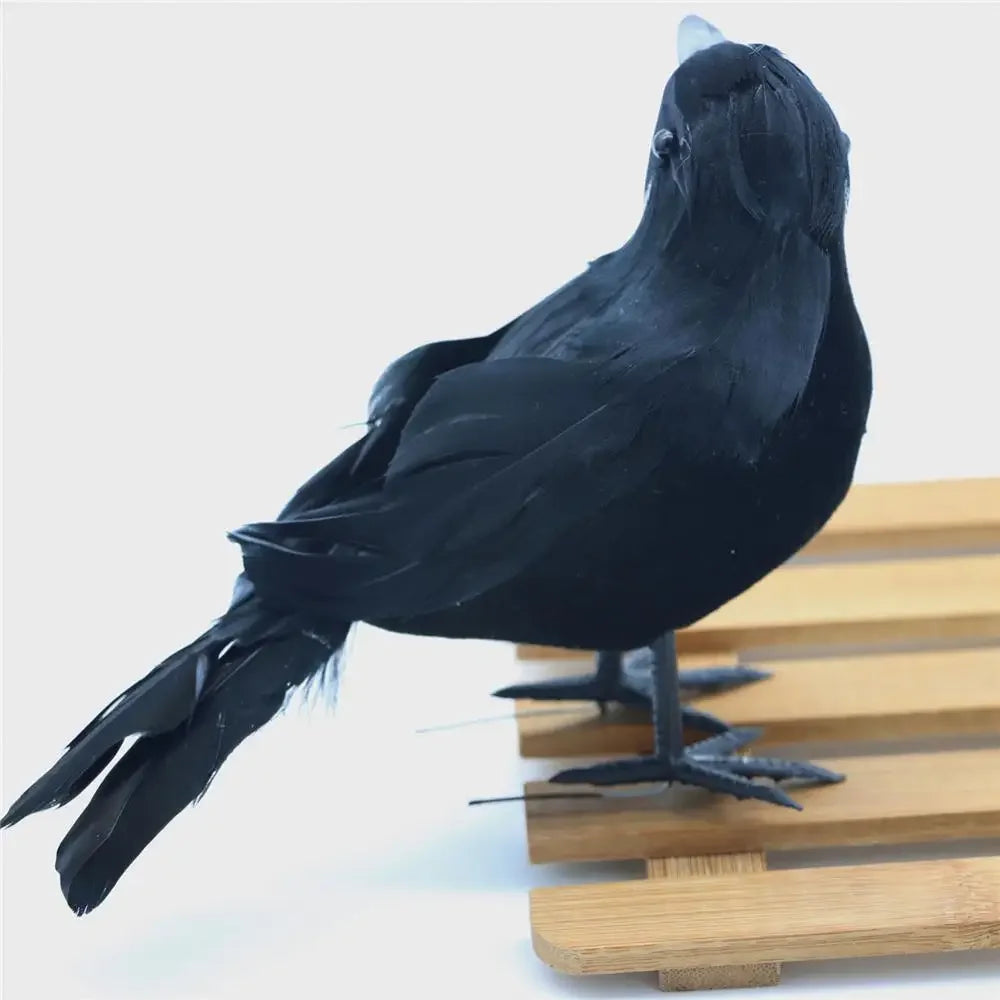 Halloween Decoracion Simulation Black Crow Raven Bird Repellent Pest Control Pigeon Repellent Garden Decoration Outdoor - She Vibess By C2P