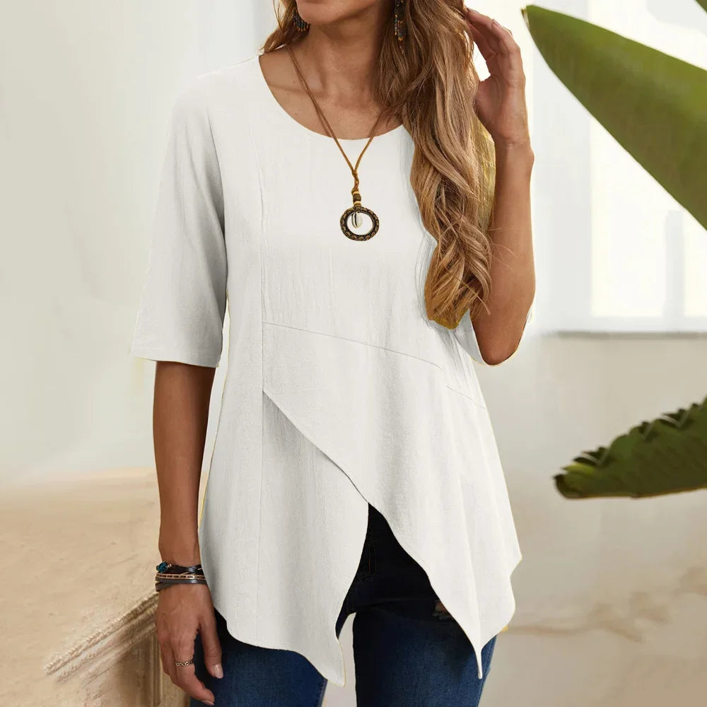 Y2k Top Vintage Tshirt Women Clothing Shirts for Women Elegant Bastet Cotton Linen Casual Tees Fashion Clothes Streetwear Loose - She Vibess By C2P