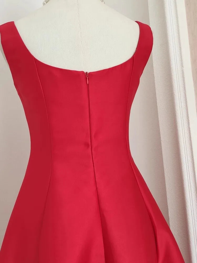 Summer Autumn Holiday Satin Evening Long Dress Women's Formal Occasion Dresses Party Ball Gown Sexy Backless Cocktail Robe - She Vibess By C2P