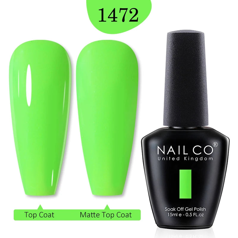 NAILCO 15ml Nail Gel Polish Red Pink Nude Soak off UV LED Long Lasting Eco-Friendly Professional Nail Beauty Salon Lacquer Varnish - She Vibess By C2P