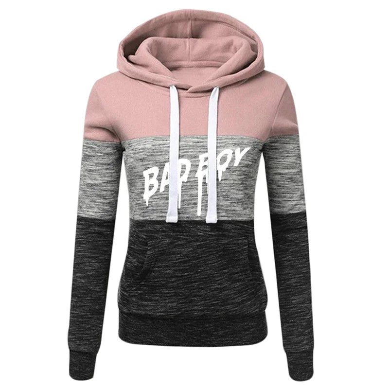 Hoodies Daily Women's Sweatshirts Versatile Fashion Color Block Jogging Sweatpants Tracksuit Hot Sales Casual Pullovers Clothing - She Vibess By C2P