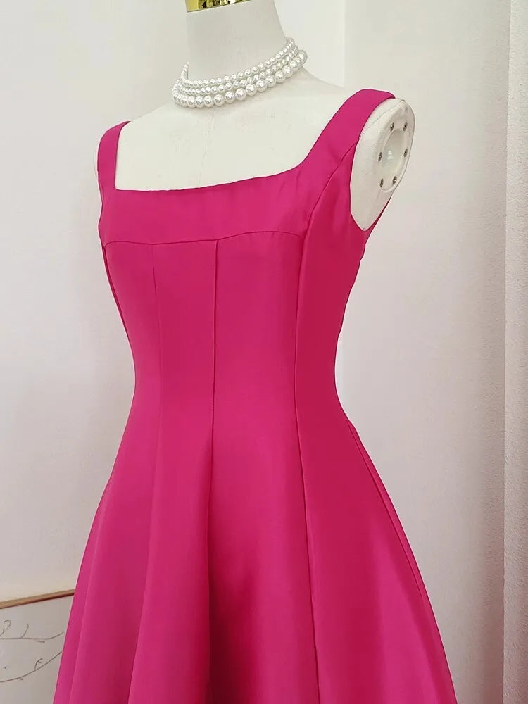 Summer Autumn Holiday Satin Evening Long Dress Women's Formal Occasion Dresses Party Ball Gown Sexy Backless Cocktail Robe - She Vibess By C2P