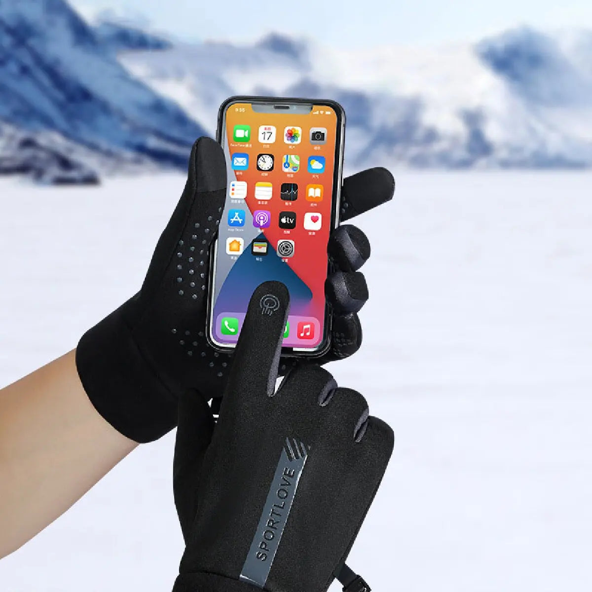 Winter Gloves Women Cycling Bike Thermal Fleece Cold Resistance Wind Waterproof Bicycle Warm Outdoor Running Skiing Mittens - She Vibess By C2P
