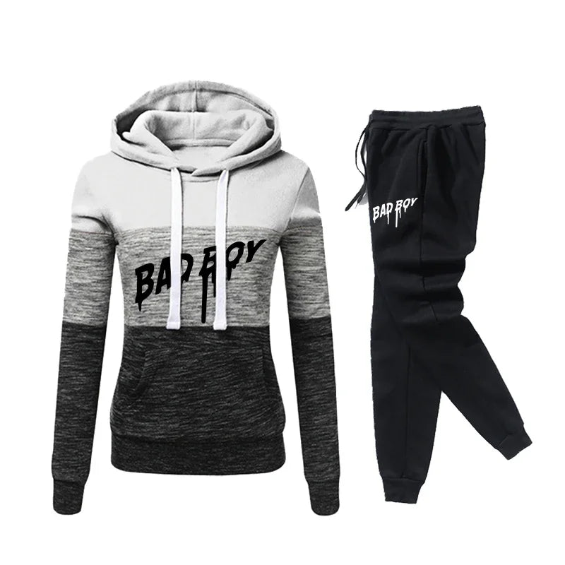 Hoodies Daily Women's Sweatshirts Versatile Fashion Color Block Jogging Sweatpants Tracksuit Hot Sales Casual Pullovers Clothing - She Vibess By C2P