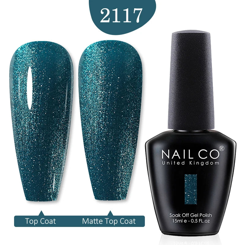 NAILCO 15ml Nail Gel Polish Red Pink Nude Soak off UV LED Long Lasting Eco-Friendly Professional Nail Beauty Salon Lacquer Varnish - She Vibess By C2P