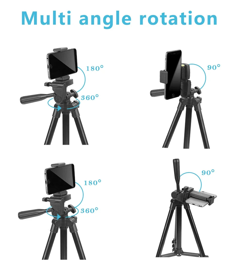 3120 Tripod for Phone 100cm Universal Phone Video Tripod Stand with Bluetooth Selfie Remote Video Recording Photography Stand - She Vibess By C2P