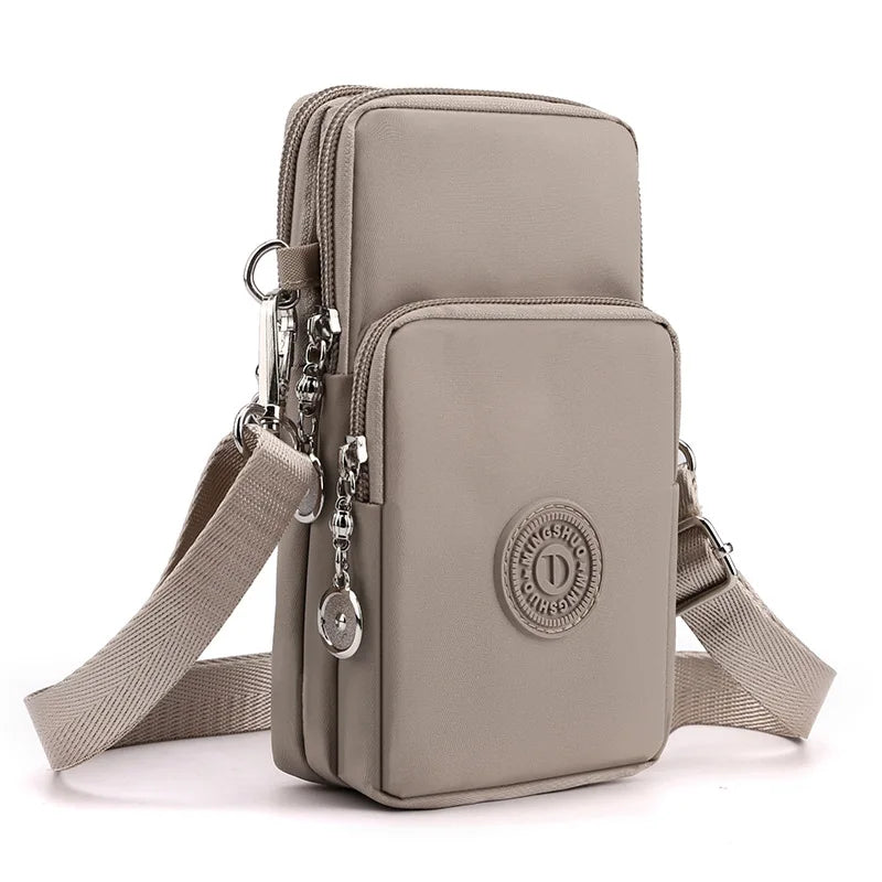 New Women Mobile Phone Bag Nylon Cell Phone Bag Coin Purse Strap Shoulder Bag Small Crossbody Bags for Women Wallet Travel Purse - She Vibess By C2P