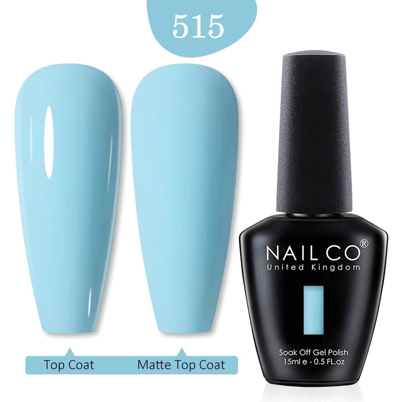 NAILCO 15ml Nail Gel Polish Red Pink Nude Soak off UV LED Long Lasting Eco-Friendly Professional Nail Beauty Salon Lacquer Varnish - She Vibess By C2P