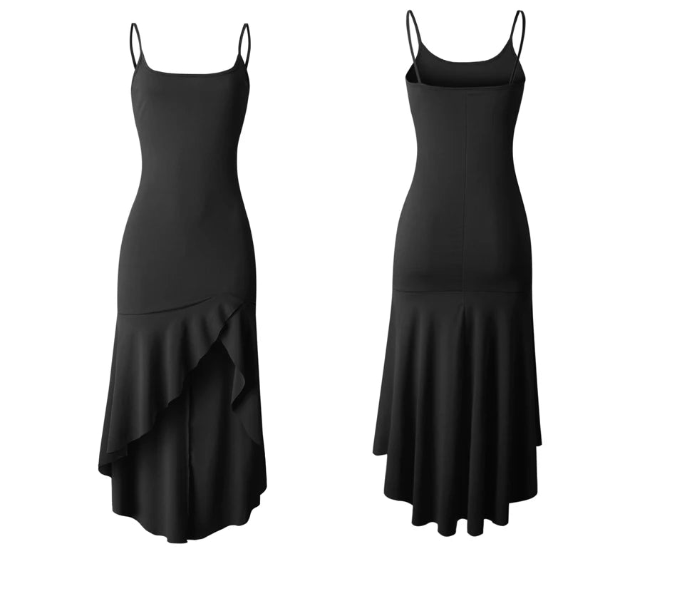 Jocoo Jolee Women Sexy Strap Slash Neck Long Dress Casual Irregular Ruffled Ankle-Length Party Dress Sling Bodycon Dress Vestido - She Vibess By C2P