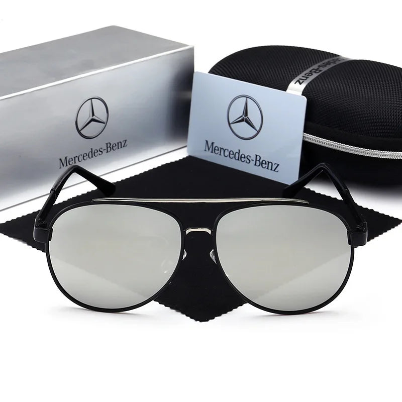 For Mercedes Benz A B C E S V Class GLB GLC GLE AMG Pilot SLK SLC ML Car High Men Anti Glare Driver Goggles Polarized Sunglasses - She Vibess By C2P