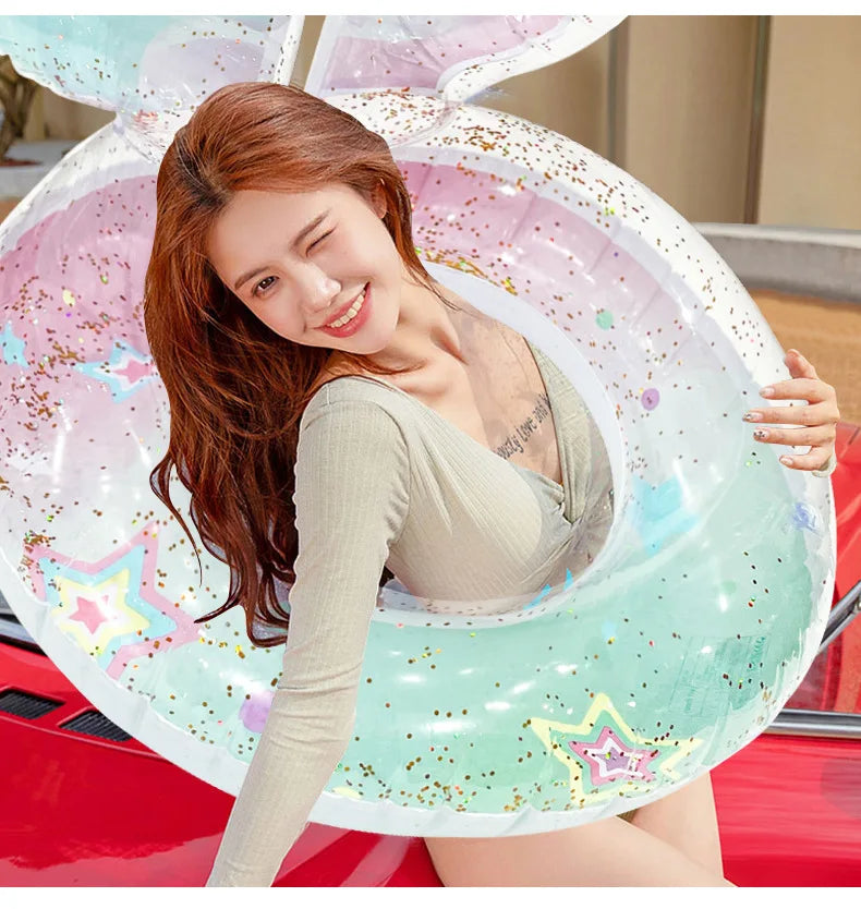 Rooxin Baby Child Swim Tube Inflatable Swimming Seat Ring For Kid Adult Swim Circle Swim Pool Float Water Play Equipment - She Vibess By C2P