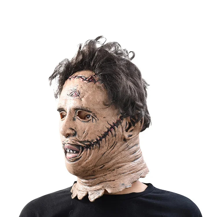 Texas Chainsaw Massacre Leatherface Mask Halloween Horror Fancy Dress Party Cosplay Latex Masks Halloween Party Latex Ball Mask - She Vibess By C2P