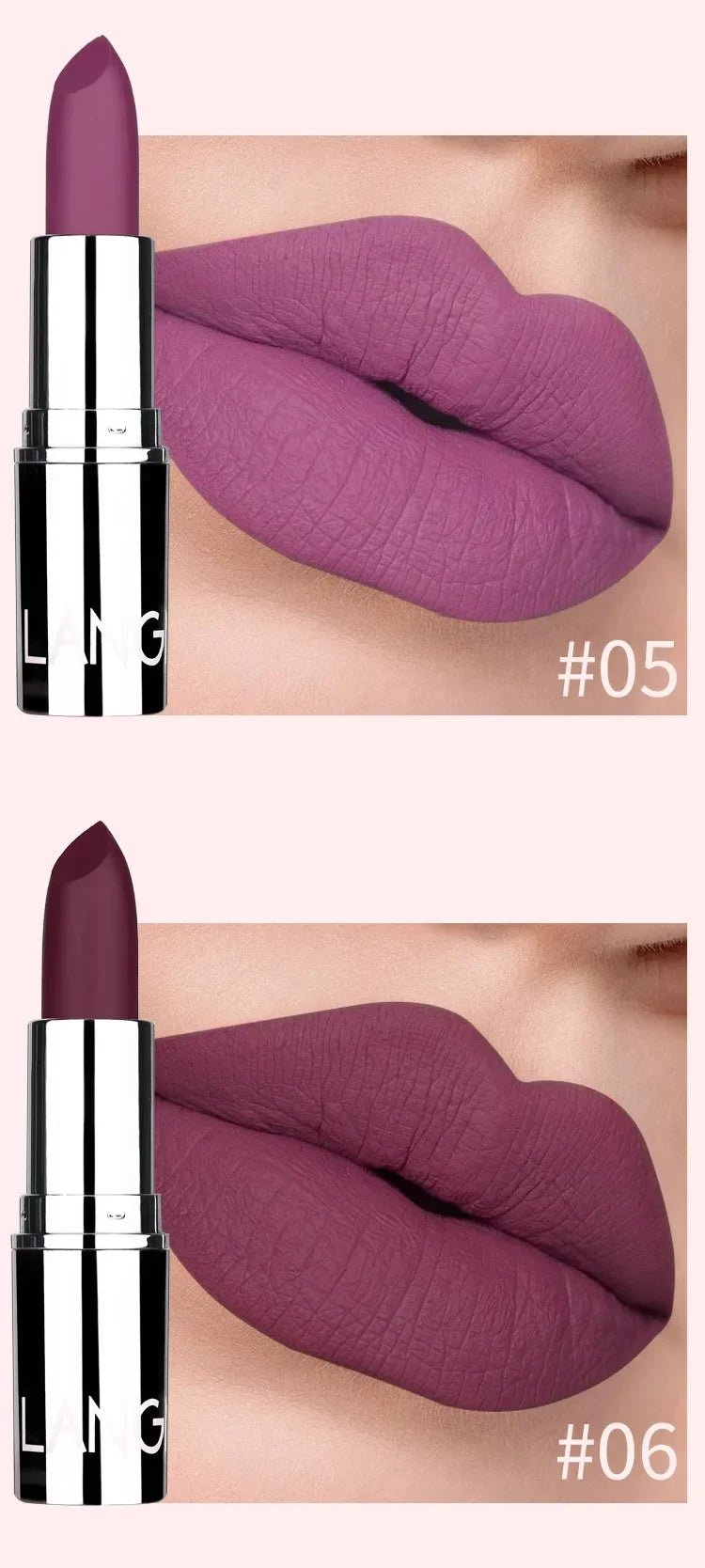 1PC Waterproof Nude Pink Lipstick Matte Lips Stick Long Lasting Non-stick Cup Lip Gloss Moisturizing Lipsticks Make-up Cosmetic - She Vibess By C2P