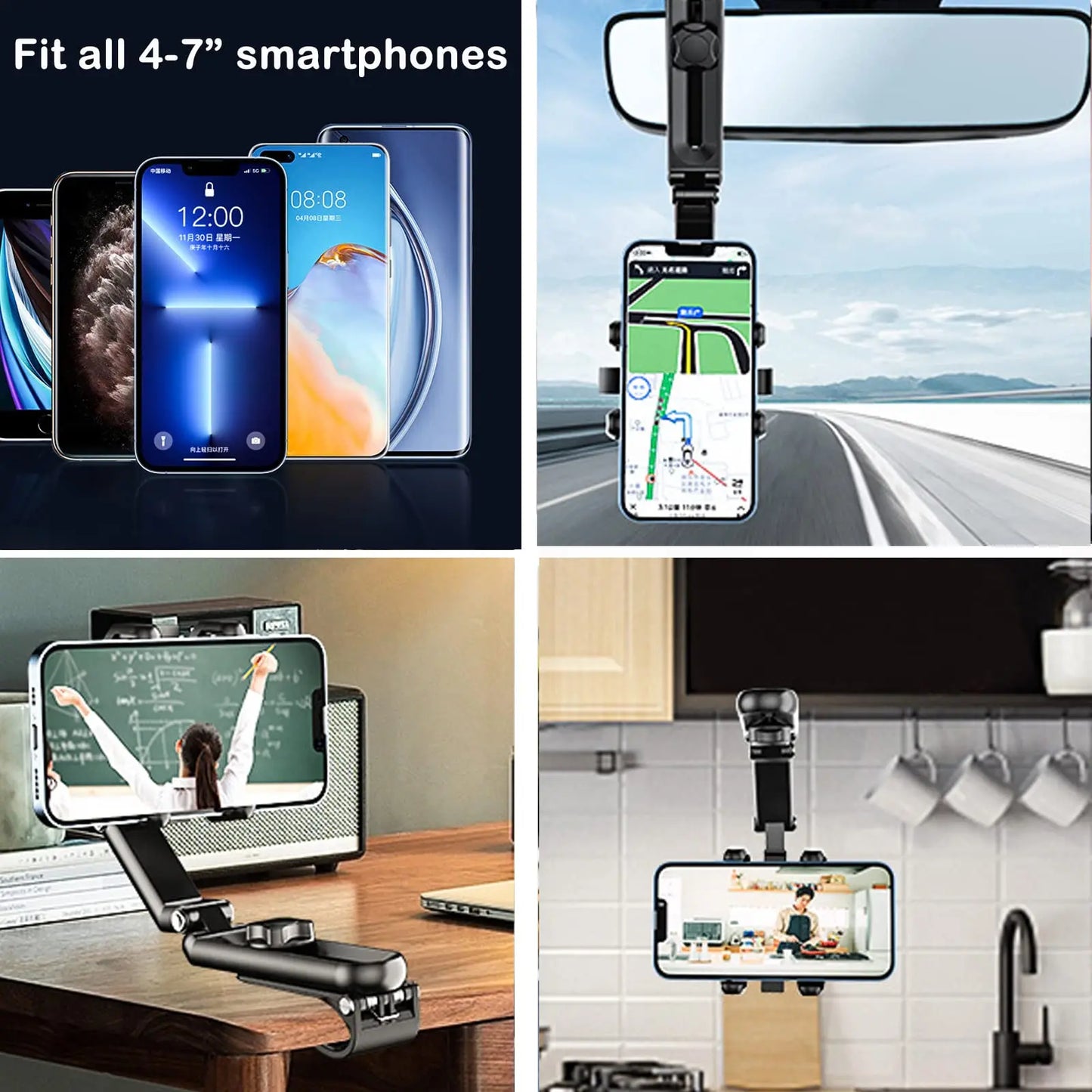 Car Mobile Phone Stand Sun Visor Navigation Car Support Stand General Direct Vision Car Multi-functional Mobile Phone Stand
