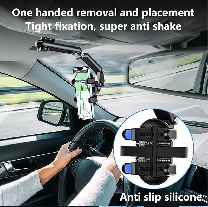 Car Mobile Phone Stand Sun Visor Navigation Car Support Stand General Direct Vision Car Multi-functional Mobile Phone Stand