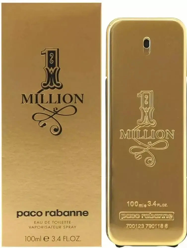 1 Million By Paco Rabanne For Men's Eau De Toilette TESTER 3.4 fl oz 100 ml Men's Cologne New in Box USA - She Vibess By C2P