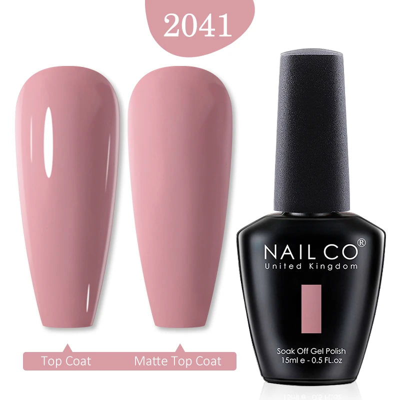 NAILCO 15ml Nail Gel Polish Red Pink Nude Soak off UV LED Long Lasting Eco-Friendly Professional Nail Beauty Salon Lacquer Varnish - She Vibess By C2P
