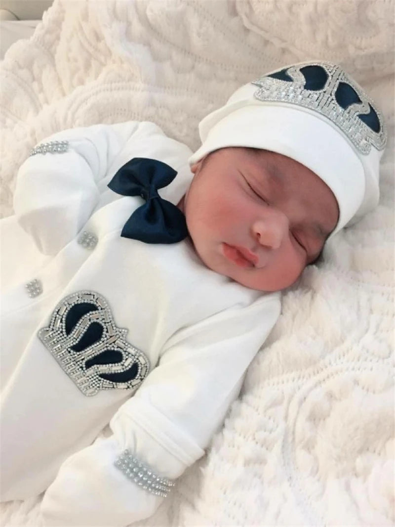 Velvet Newborn Baby Boy Outfits Blazer Vest Kids Clothing Cotton Infant Products Body Suit Shirt Pants Mittens Receiving Blanket - She Vibess By C2P