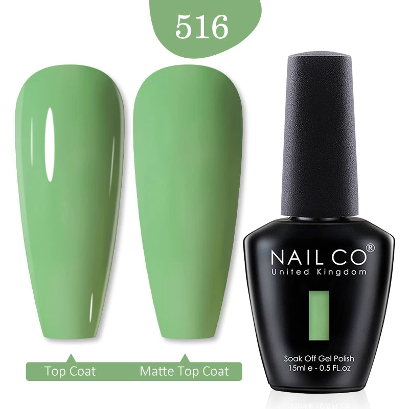 NAILCO 15ml Nail Gel Polish Red Pink Nude Soak off UV LED Long Lasting Eco-Friendly Professional Nail Beauty Salon Lacquer Varnish - She Vibess By C2P