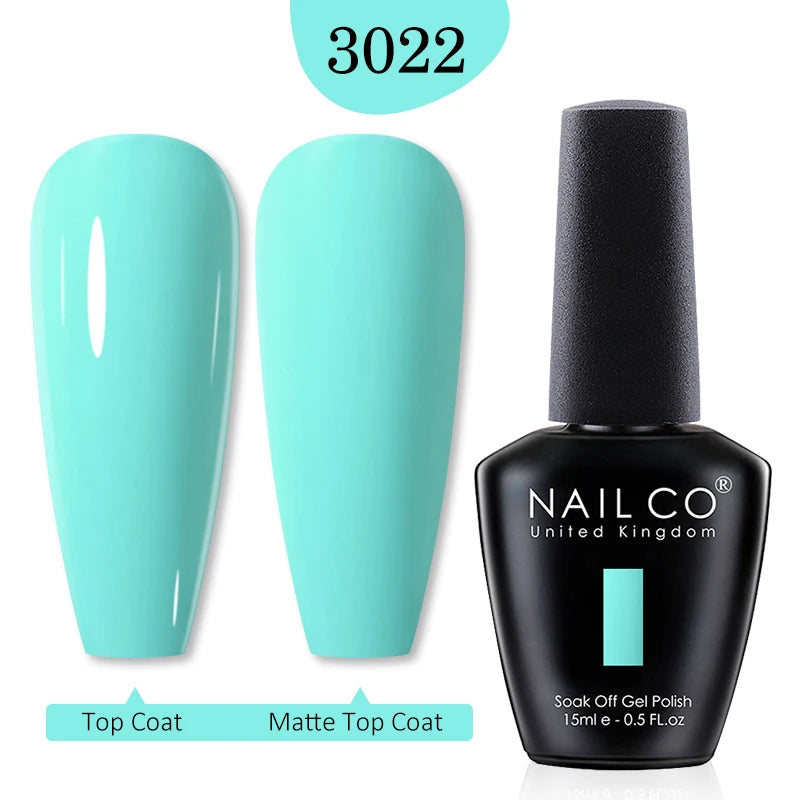 NAILCO 15ml Nail Gel Polish Red Pink Nude Soak off UV LED Long Lasting Eco-Friendly Professional Nail Beauty Salon Lacquer Varnish - She Vibess By C2P
