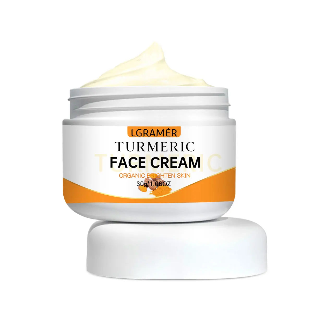 Turmeric Whitening Face Cream Wrinkle Removal Lighten Fine Lines Makes Skin Look More Youthful Birghten Moisturize Facial Care - She Vibess By C2P