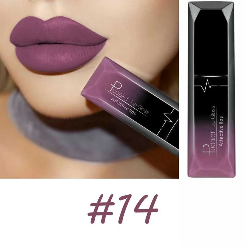 Best Lip Makeup 17 Color Sexy Matte Long Lasting Lipgloss Liquid Lipstick Lip Cream - She Vibess By C2P