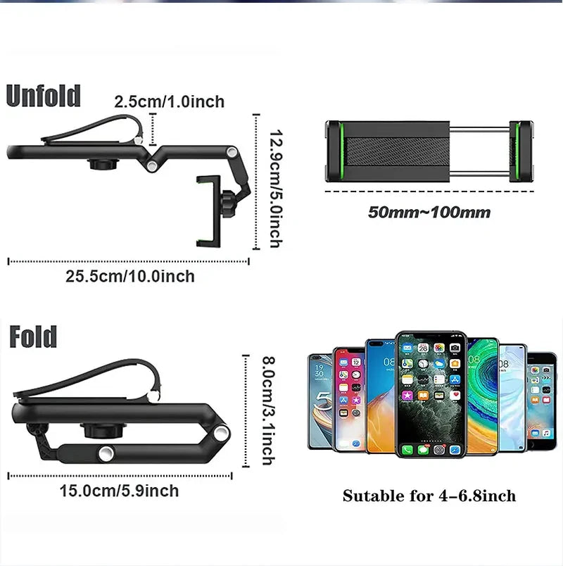 Car Mobile Phone Stand Sun Visor Navigation Car Support Stand General Direct Vision Car Multi-functional Mobile Phone Stand