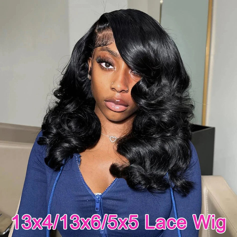 Body Wave Bob Wig 13x6 Transparent Lace Frontal Wig Brazilian Human Hair Wigs Virgin Remy Hair13x4 Lace Closure Wig 180% Density - She Vibess By C2P
