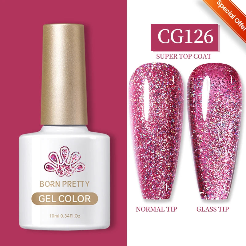 BORN PRETTY 30ml Glitter Acrylic Gel Finger Extension Nail Polish Silver Pink Extension Gel Polish Soak Off Nail Slip Solution - She Vibess By C2P