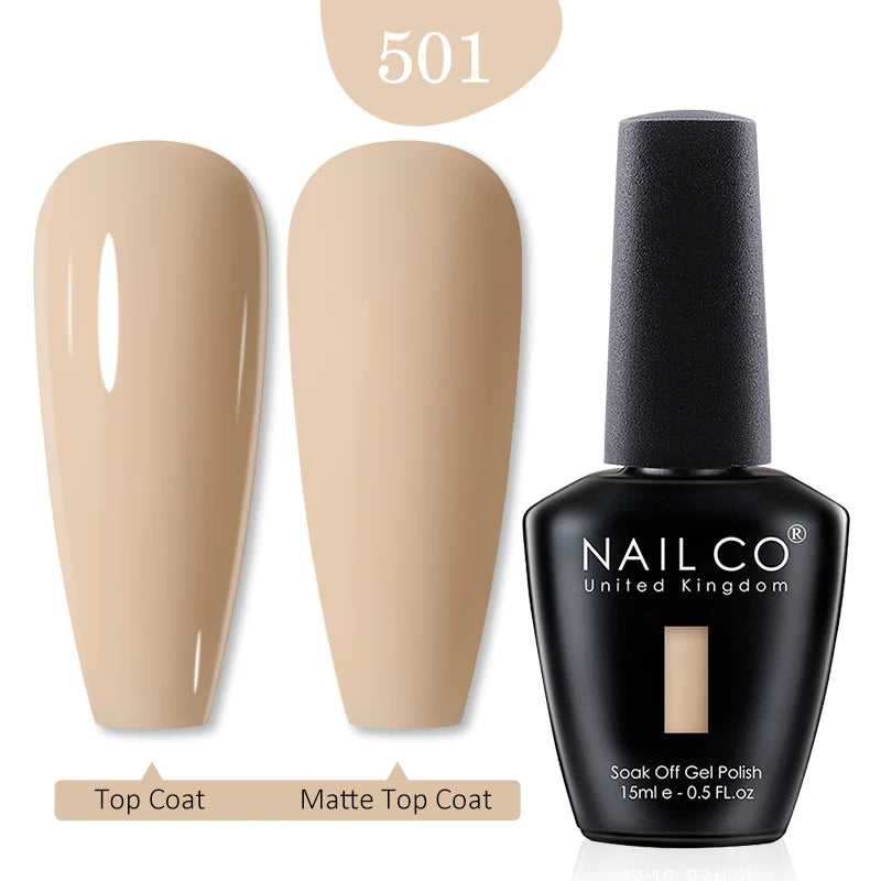 NAILCO 15ml Nail Gel Polish Red Pink Nude Soak off UV LED Long Lasting Eco-Friendly Professional Nail Beauty Salon Lacquer Varnish - She Vibess By C2P