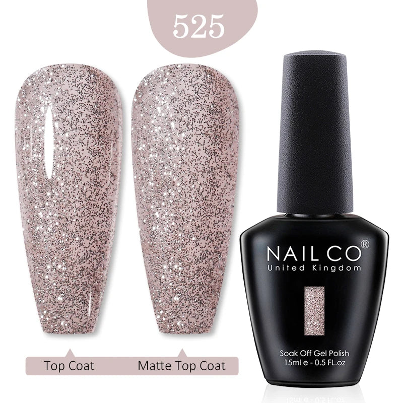 NAILCO 15ml Nail Gel Polish Red Pink Nude Soak off UV LED Long Lasting Eco-Friendly Professional Nail Beauty Salon Lacquer Varnish - She Vibess By C2P