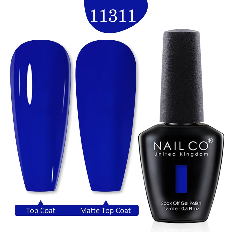 NAILCO 15ml Nail Gel Polish Red Pink Nude Soak off UV LED Long Lasting Eco-Friendly Professional Nail Beauty Salon Lacquer Varnish - She Vibess By C2P