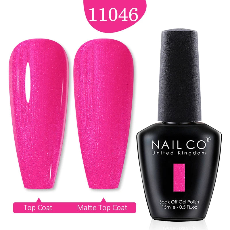 NAILCO 15ml Nail Gel Polish Red Pink Nude Soak off UV LED Long Lasting Eco-Friendly Professional Nail Beauty Salon Lacquer Varnish - She Vibess By C2P