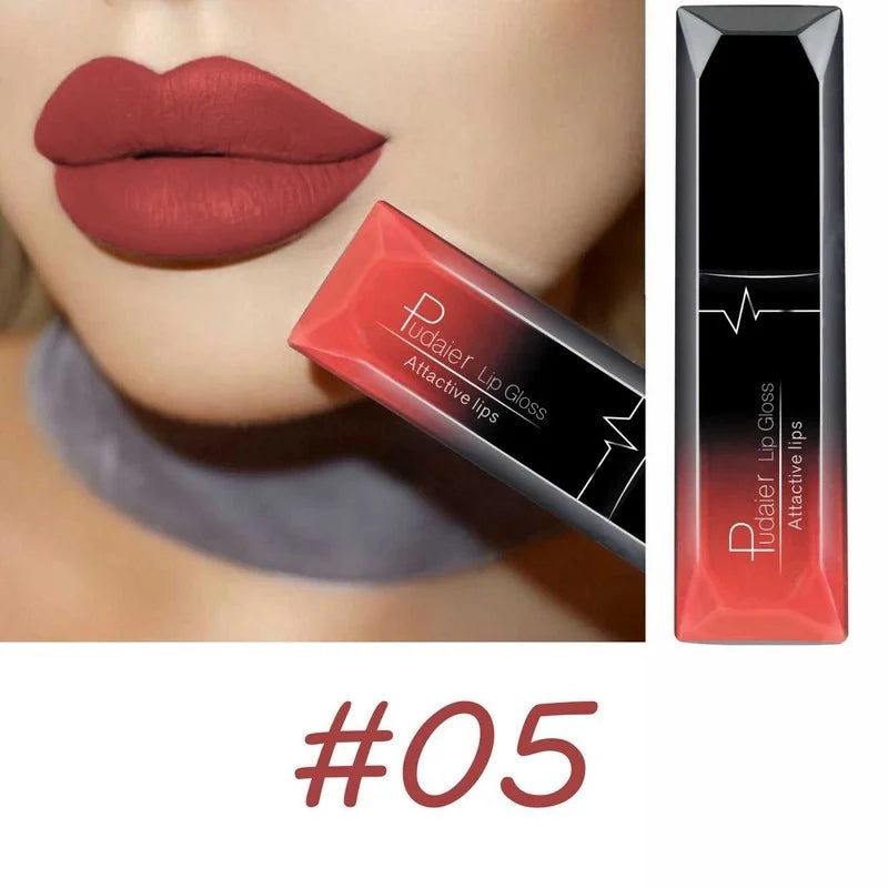 Best Lip Makeup 17 Color Sexy Matte Long Lasting Lipgloss Liquid Lipstick Lip Cream - She Vibess By C2P