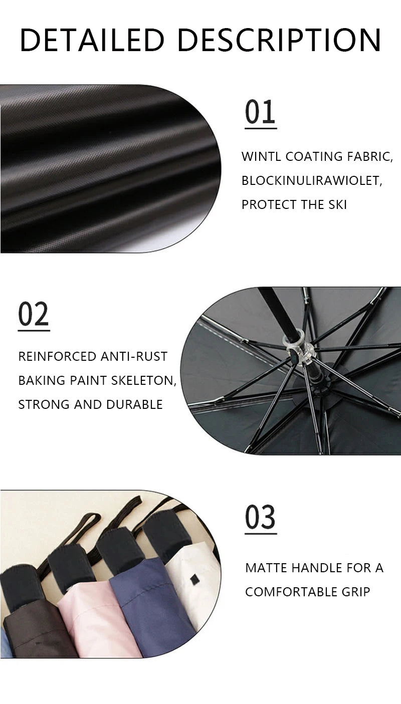 Umbrellas Sun umbrellas Cartoon rain and sunny manually folded student portable sunshade Sunshade accessories Outdoor equipment - She Vibess By C2P