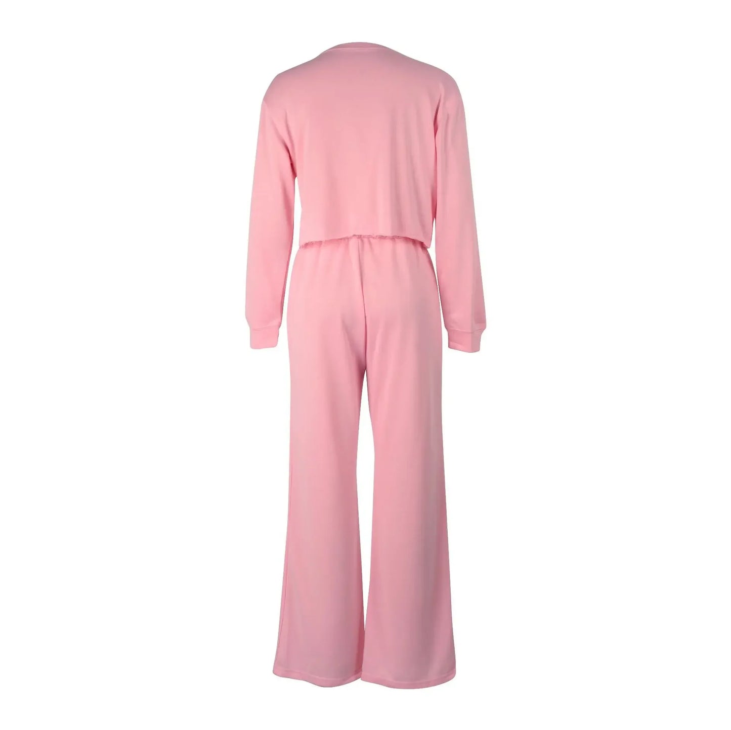 Women Clothing Sets Pullover Top+Pants 2Pcs Suits Winter Thicken Warm Outfits Solid Color Female Casual Tracksuit - She Vibess By C2P
