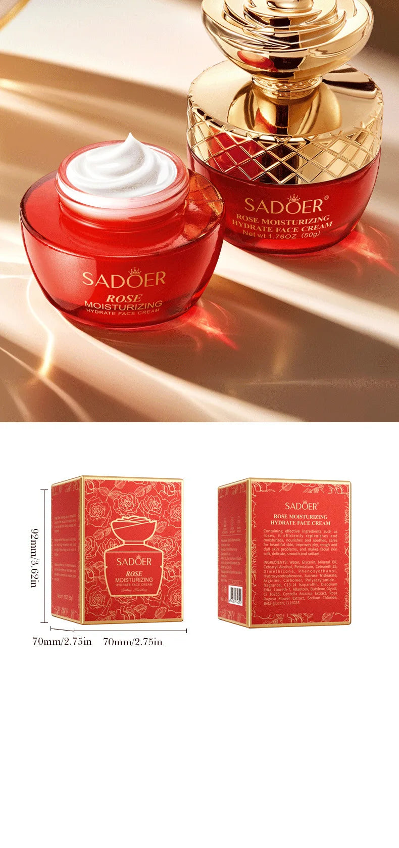 Cream Moisturizer Facial Cream Improve Dry And Rough Skin Cosmetics For Face Cream Skin Care - She Vibess By C2P