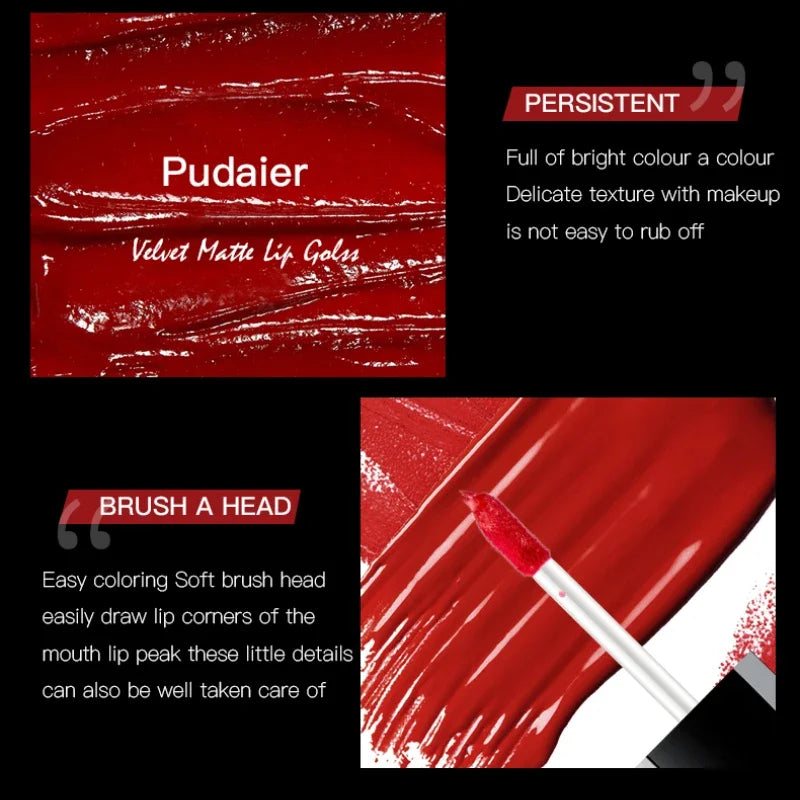 Best Lip Makeup 17 Color Sexy Matte Long Lasting Lipgloss Liquid Lipstick Lip Cream - She Vibess By C2P