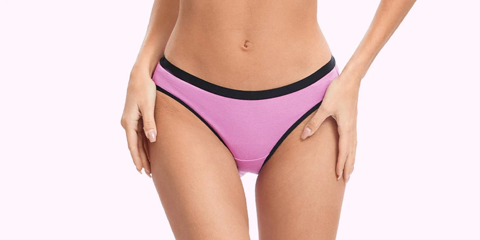 Molasus 6PCS Women High Cut Bikini Panties Breathable & Healthy Cotton Underwear Ladies No Ride Up Underpants Large Size - She Vibess By C2P
