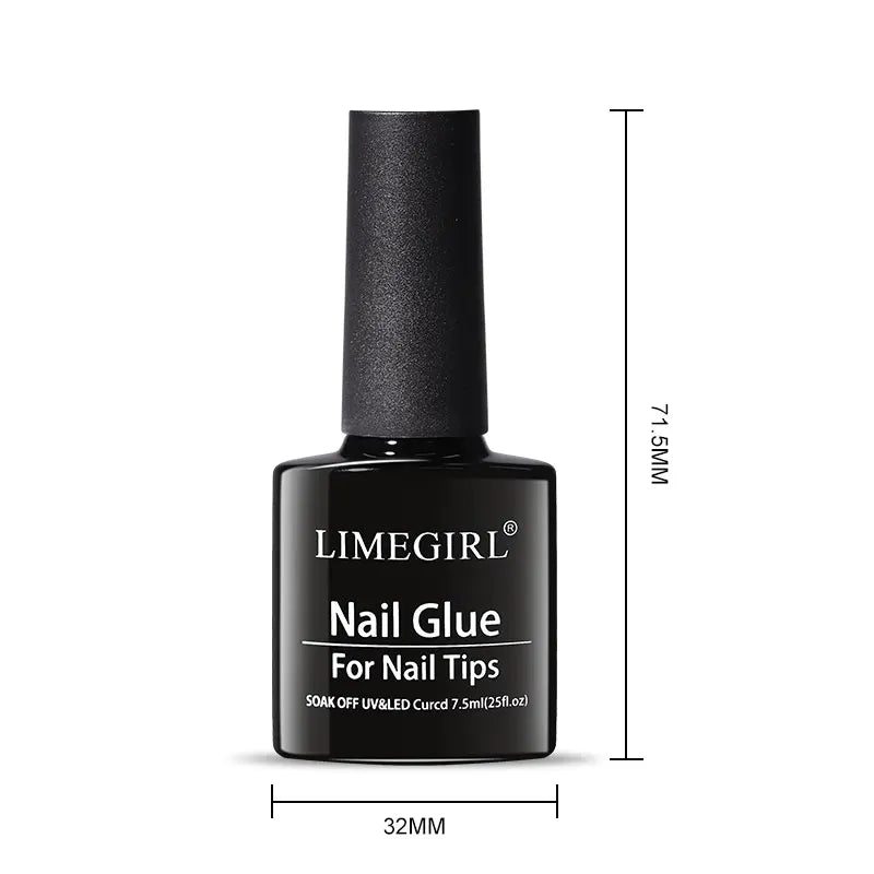 Limegirl Nail Tips Glue Gel 7.5ml uv Glue for false Nail Gel Polish Manicure Hybrid Gellac Multi-function Strong Gel Nail Polish - She Vibess By C2P